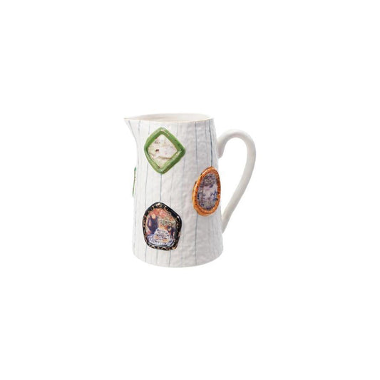 Hand Painted Embossed Pitcher