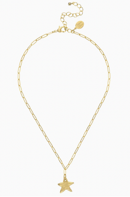 Petite Star Paperclip Necklace