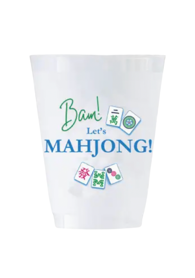 Let's Mahjong Frosted Cups