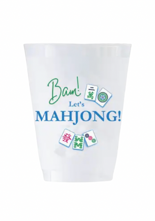 Let's Mahjong Frosted Cups