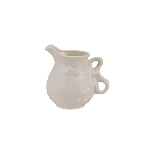 Pitcher White with Bow Handle
