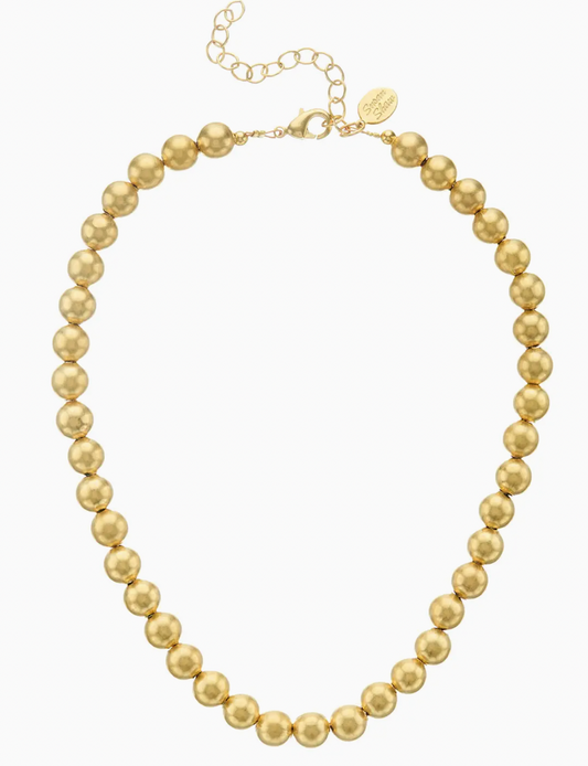 Mini Margaret Gold Bead Necklace