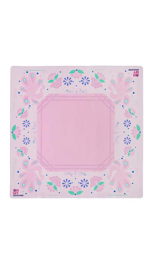 Birdie Pink Mahjong Mat