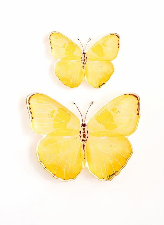 CC Yellow Acrylic Butterfly