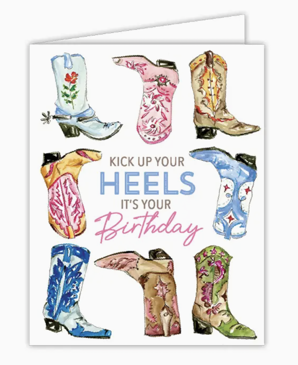 Kick Up Your Heals Birthday Card