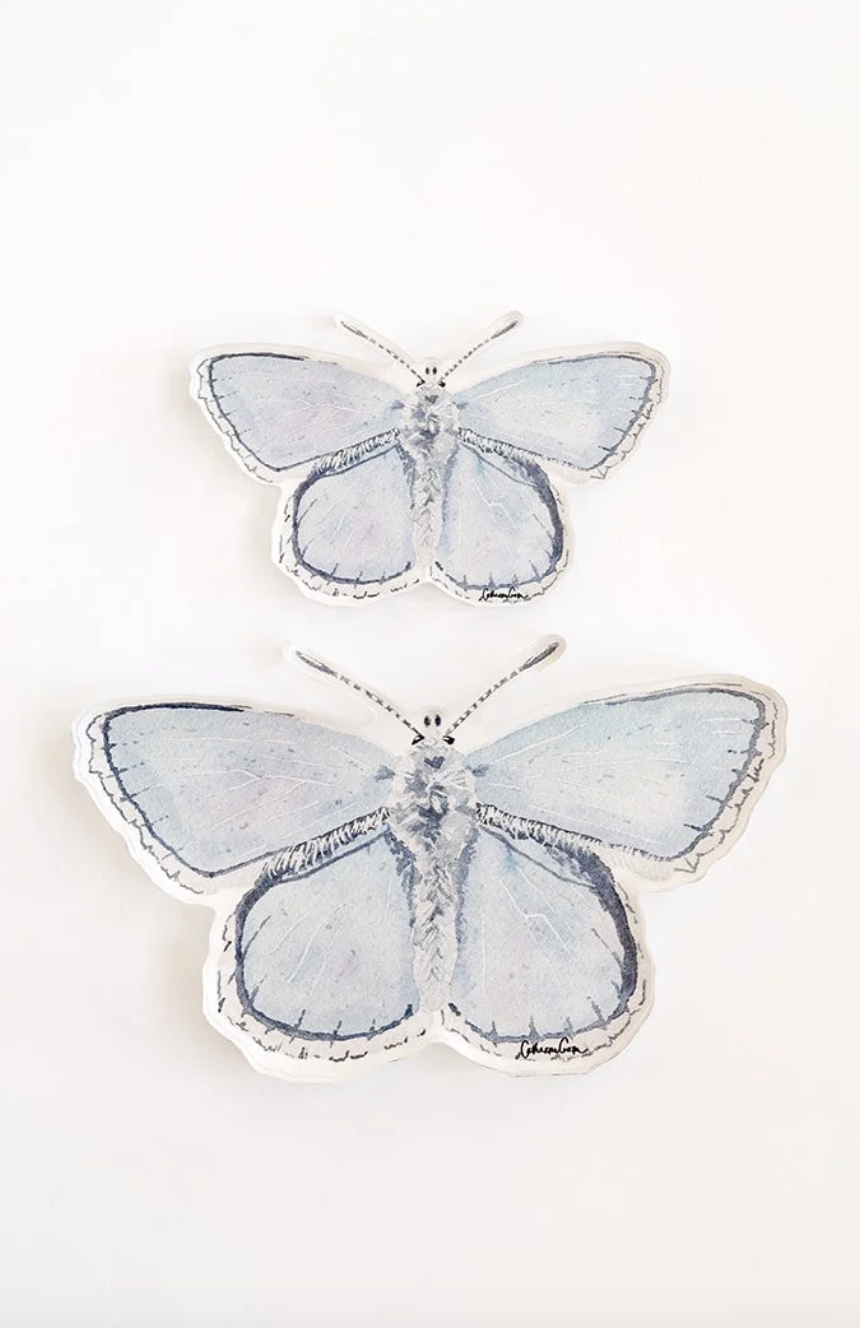 CC Blue Acrylic Butterfly