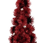 Red Tinsel Ball Tree LG