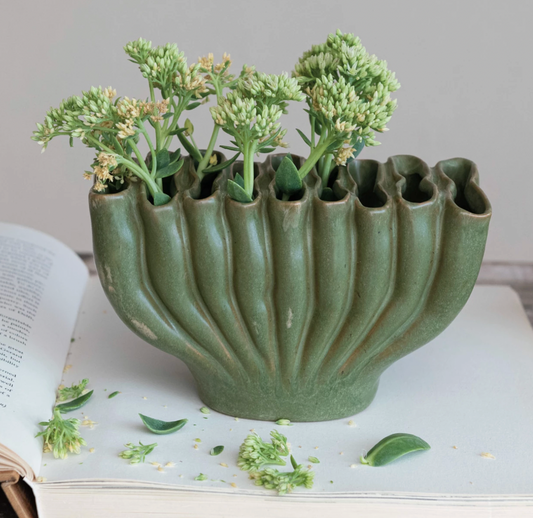 Stoneware Sculptural Vase
