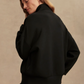 Hawley Half Zip Sweat in Black