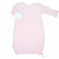 Paty Knit Overlap Shoulder Gown