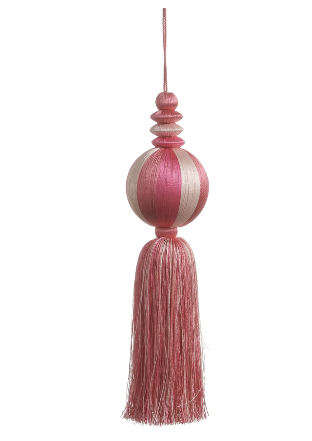 3" Pink Tassel Ornament
