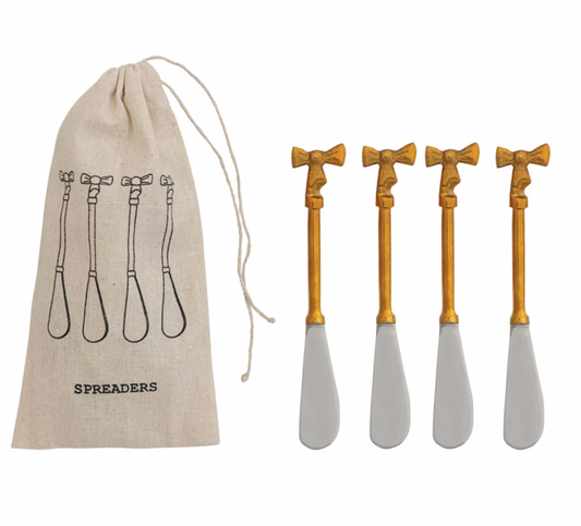 S/4 Gold Bow Spreaders