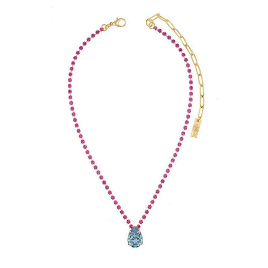 Milli Fuschia/ Aqua Necklace