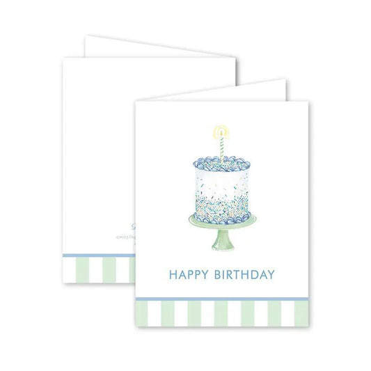 Funfetti Blue Cake Birthday Card