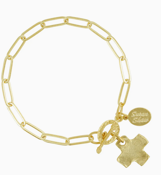 Cross Paperclip Bracelet