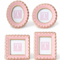 Pink Scalloped Mini Photo Frame