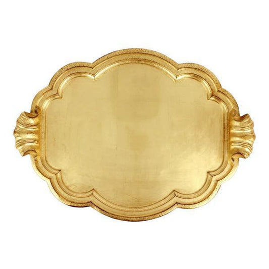 Florentine Gold Handled Large Tray
