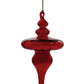 Red Glass Finial Ornament