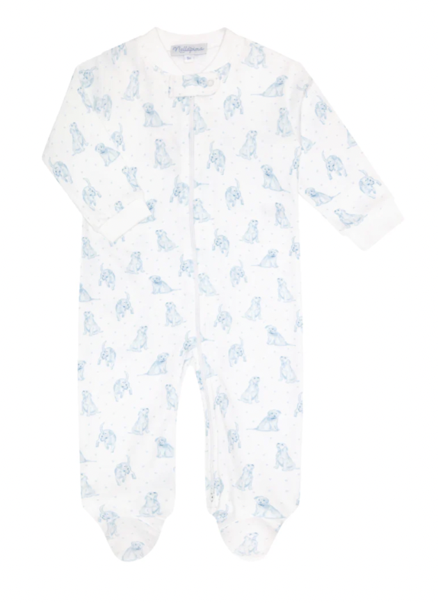 Nellapima Puppy Love Print Zippered Footie