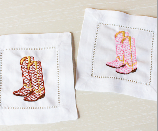 Huck Cowboy Boot Cocktail Napkins