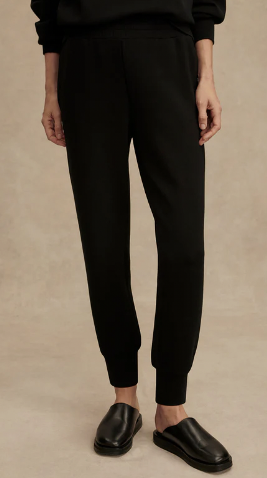 The Slim Cuff Pant in Black