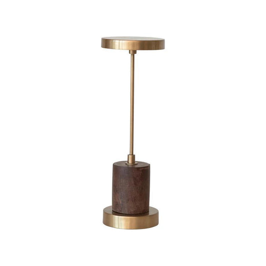 Metal and Wood Table Lamp