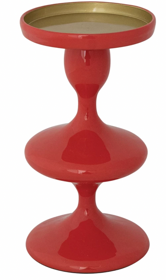Enameled Aluminum Candle Holder