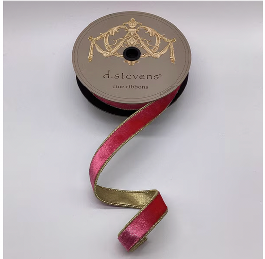 1" Fuchsia Iced Velvet 10yds