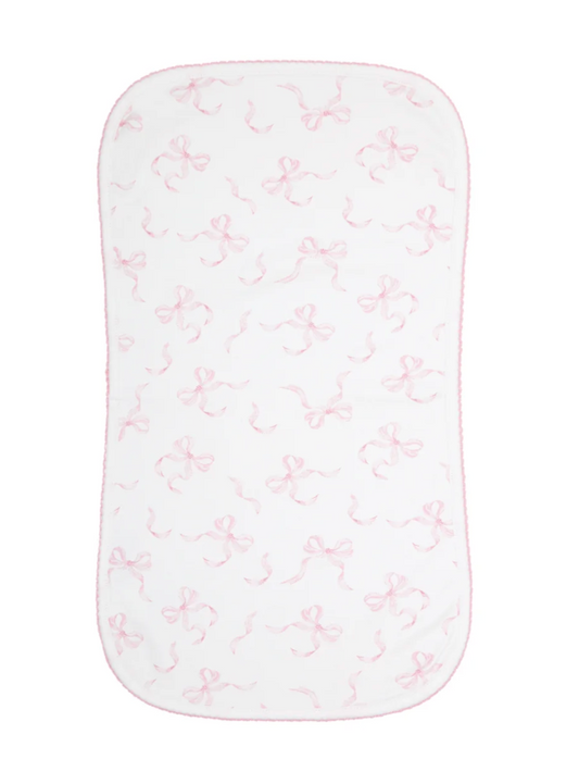 Charming Bows Burp Cloth