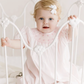 Pink Pearl Flower Bishop Dress