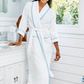 Women's French Blue Long Signature Robe