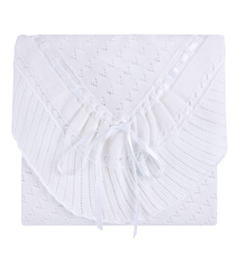 Pointelle Knit Blanket