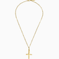 Dainty Elongated Cross Necklace