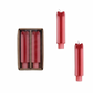 S/2 Pink Giftbox Taper Candle