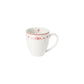 Vila White and Red Mug