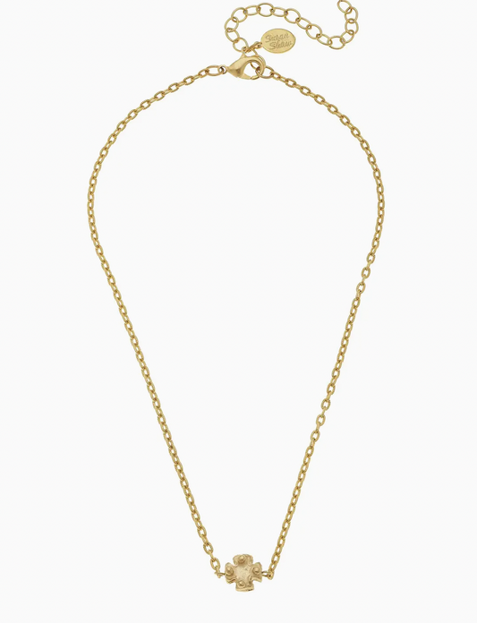 Mini Gold Cross on Chain Necklace