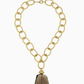 Gold Chain with Smokey Quartz Necklace