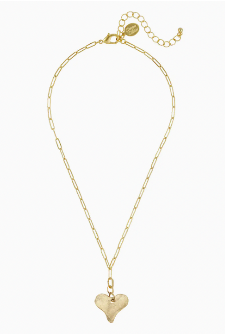 Heart Paperclip Necklace
