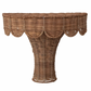 Rattan Scalloped Wall Shelf