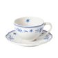 Vila White-Blue Tea Cup & Saucer