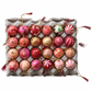 1.5" Paper Mache Ball Orn in Egg Crate