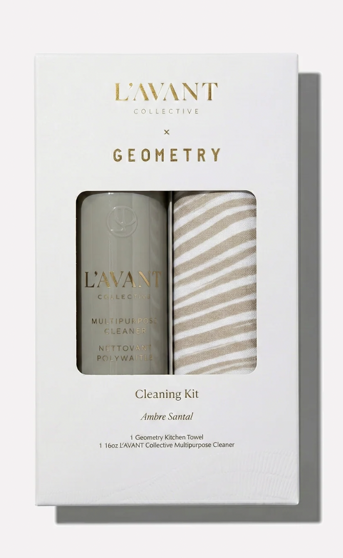 L'AVANT x Geometry Ambre Santal Cleaning Kit