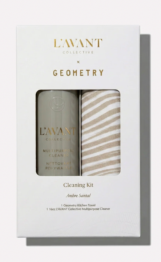 L'AVANT x Geometry Ambre Santal Cleaning Kit