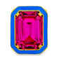 Big Dakota Ring Neon Blue