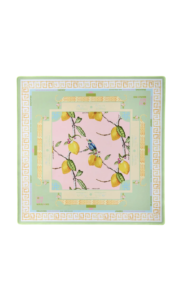 Citrus Songbird Mahjong Mat