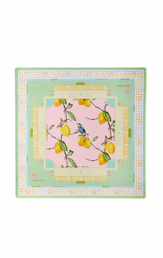 Citrus Songbird Mahjong Mat