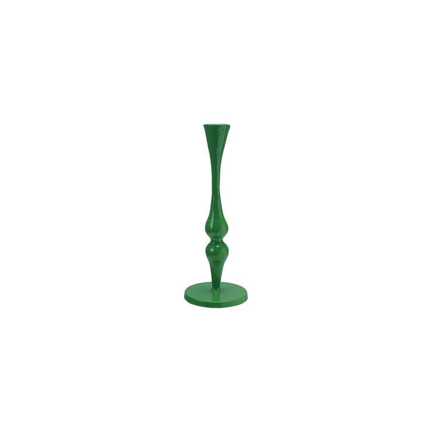 Green Iron Taper Holder