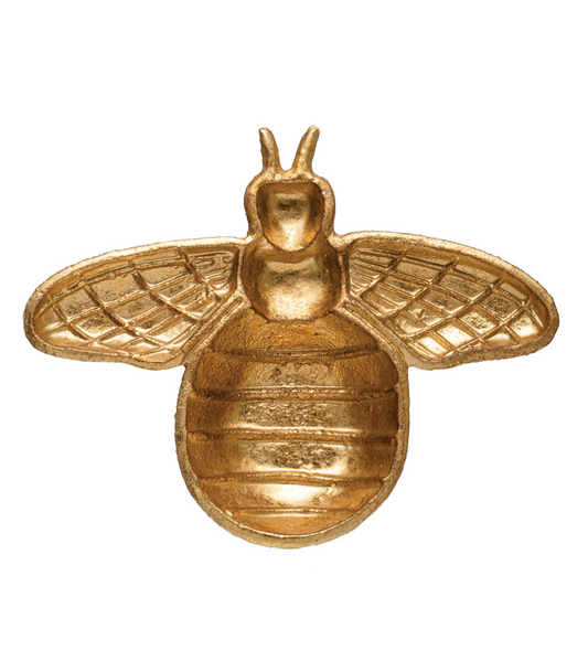 Gold Cast Iron Bee