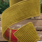 2.5" Olive Green Corduroy Plaid Back Ribbon