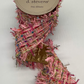 4" Blissful Pink Boucle Frayed Ribbon